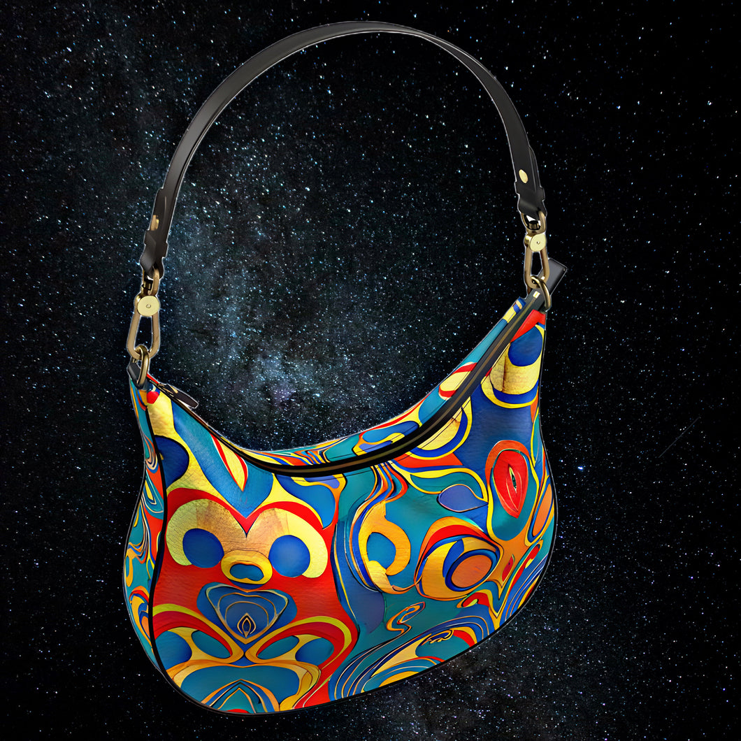 Curve Hobo Bag Abstract Dutch